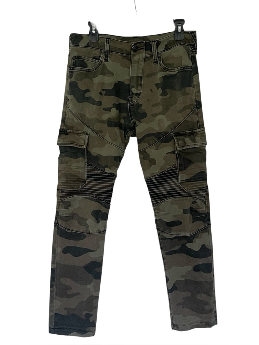 True Religion Rocco Moto Relaxed Skinny Camo Cargo Pants